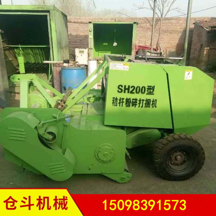 厂家批发小型玉米秸秆打捆机秸秆粉碎打包机价格麦草秸秆打捆机