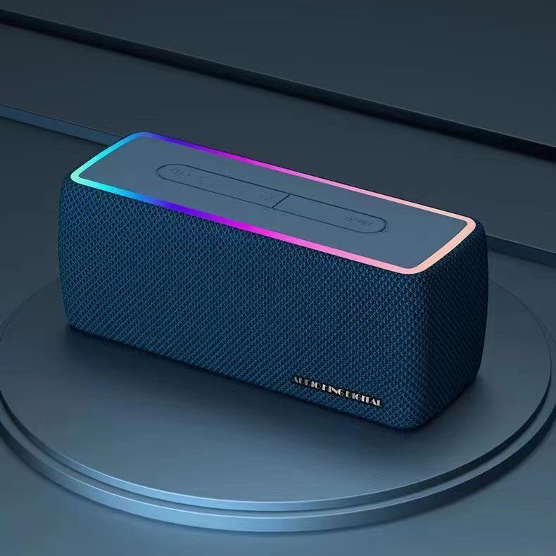 Altavoz Bluetooth de tela de alta gama AKD-W3, producto superventas transfronterizo, con graves potentes, altavoz para computadora de escritorio con luces RGB sensibles a la luz.