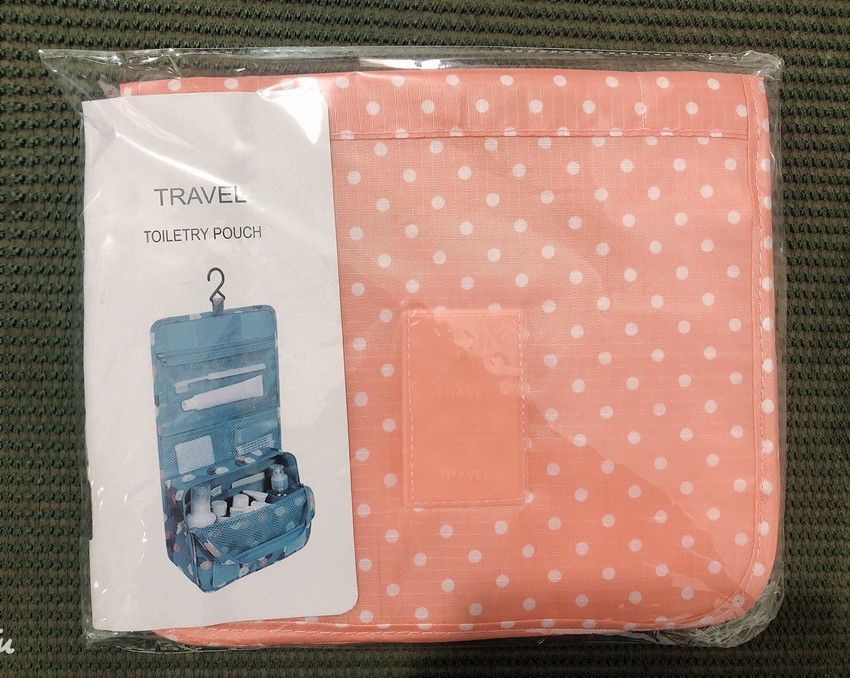 Nueva bolsa de cosméticos de viaje floral bolsa de lavado gancho colgando bolsa de almacenamiento de gran capacidad plegable bolsa de organización portátil