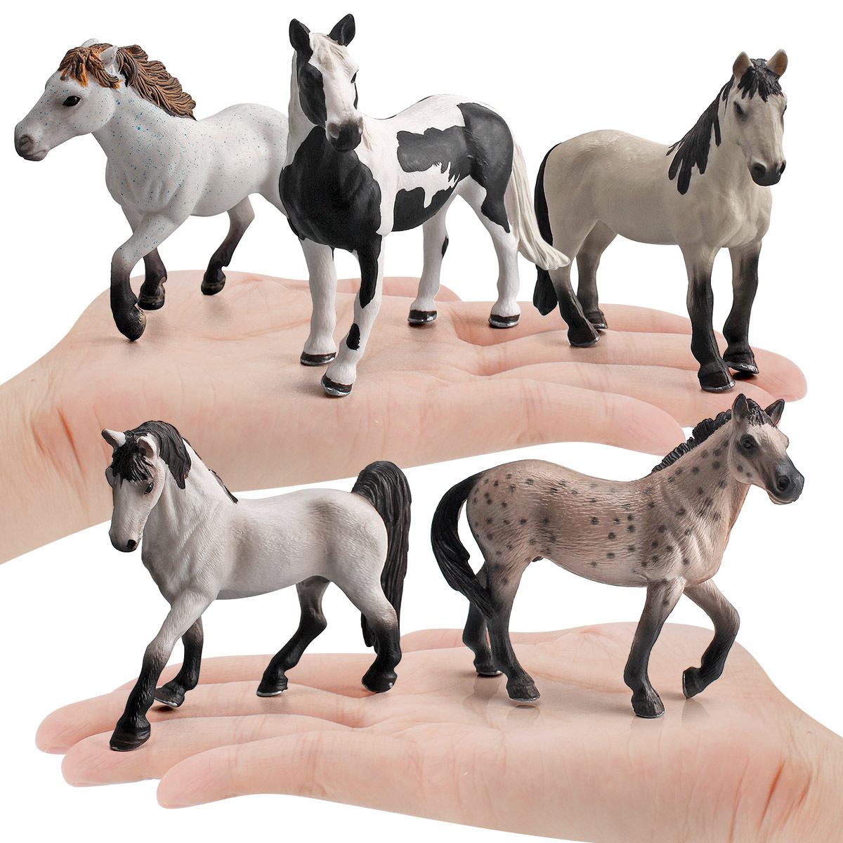 Modelo de caballo de simulación infantil de exportación transfronteriza Tennessee Caballo Blanco Camar caballo decoración juguete cognitivo