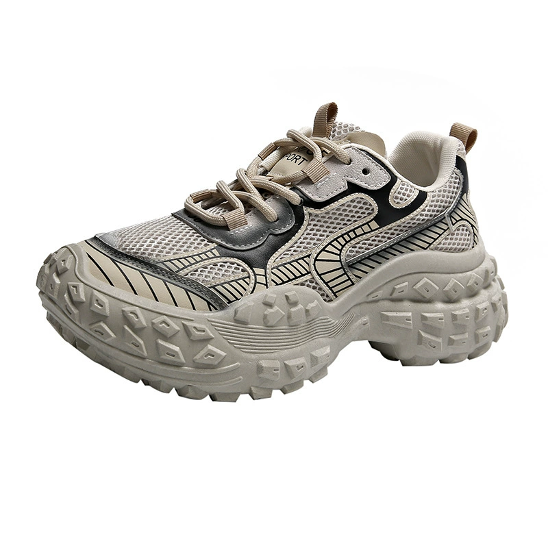 Женские тяжелые туфли dad shoes, толстая платформа, градиент, увеличение роста, размеры 35–40