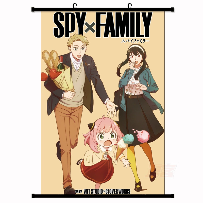 Шпионский постер постер вокруг анимационных периферий для поколения Amazon SPY × Family