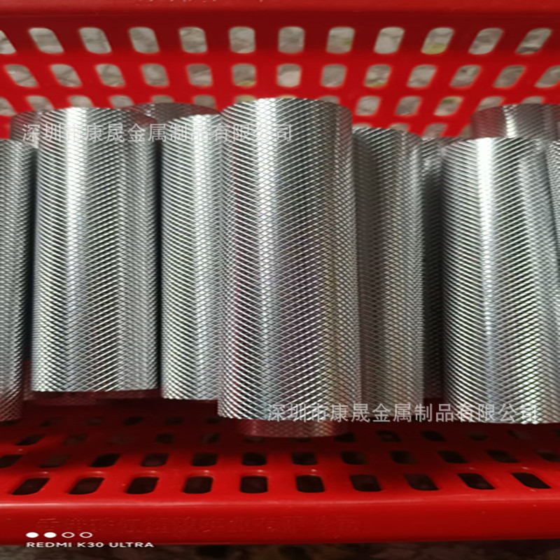 厂家直销铝管 彩色喷砂氧化 铝管加工 表面滚花拉花直纹菠萝纹