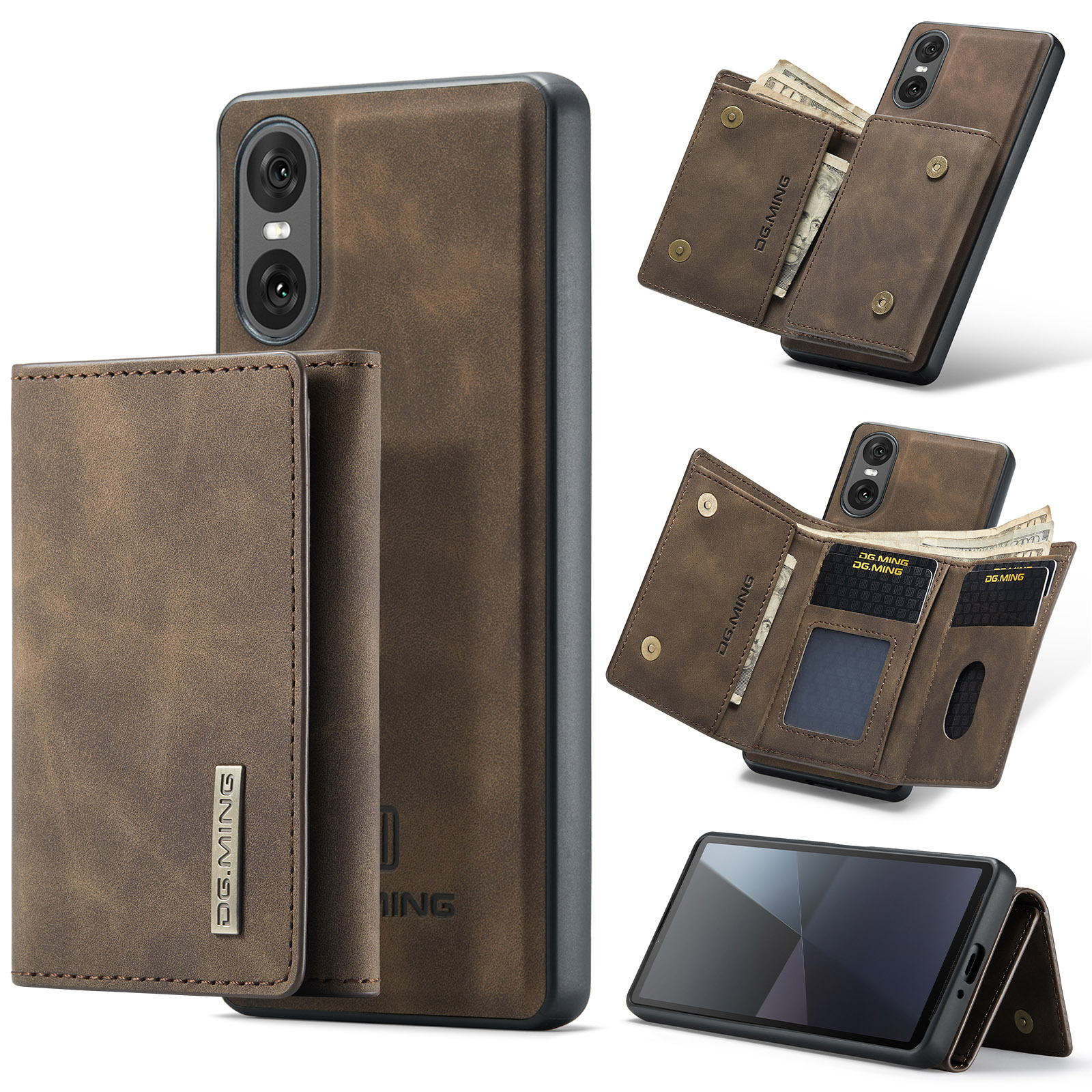 M1 for Sony Xperia 10 VI Protective Case Xperia 1VI Magnetic Split Wallet Phone Case 2024_voghion.com