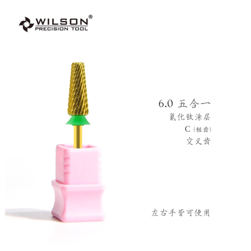 WILSON恵と順直筒光頭めっきチタン五合一打磨頭工具ネイルマニキュア|undefined