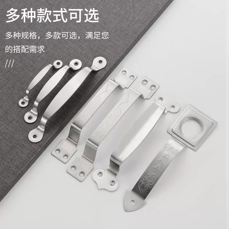 批发不锈钢拉手 衣柜橱柜抽屉加厚圆头把手 仙鹤出入平安弓形提手
