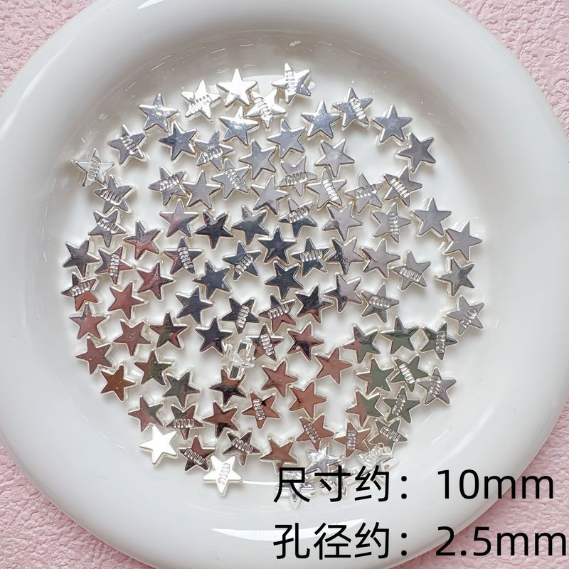 シルバー多用途ベーシック色保持合金ラブリボンスルーホールビーズ diy ブレスレットネックレスジュエリーアクセサリー|undefined