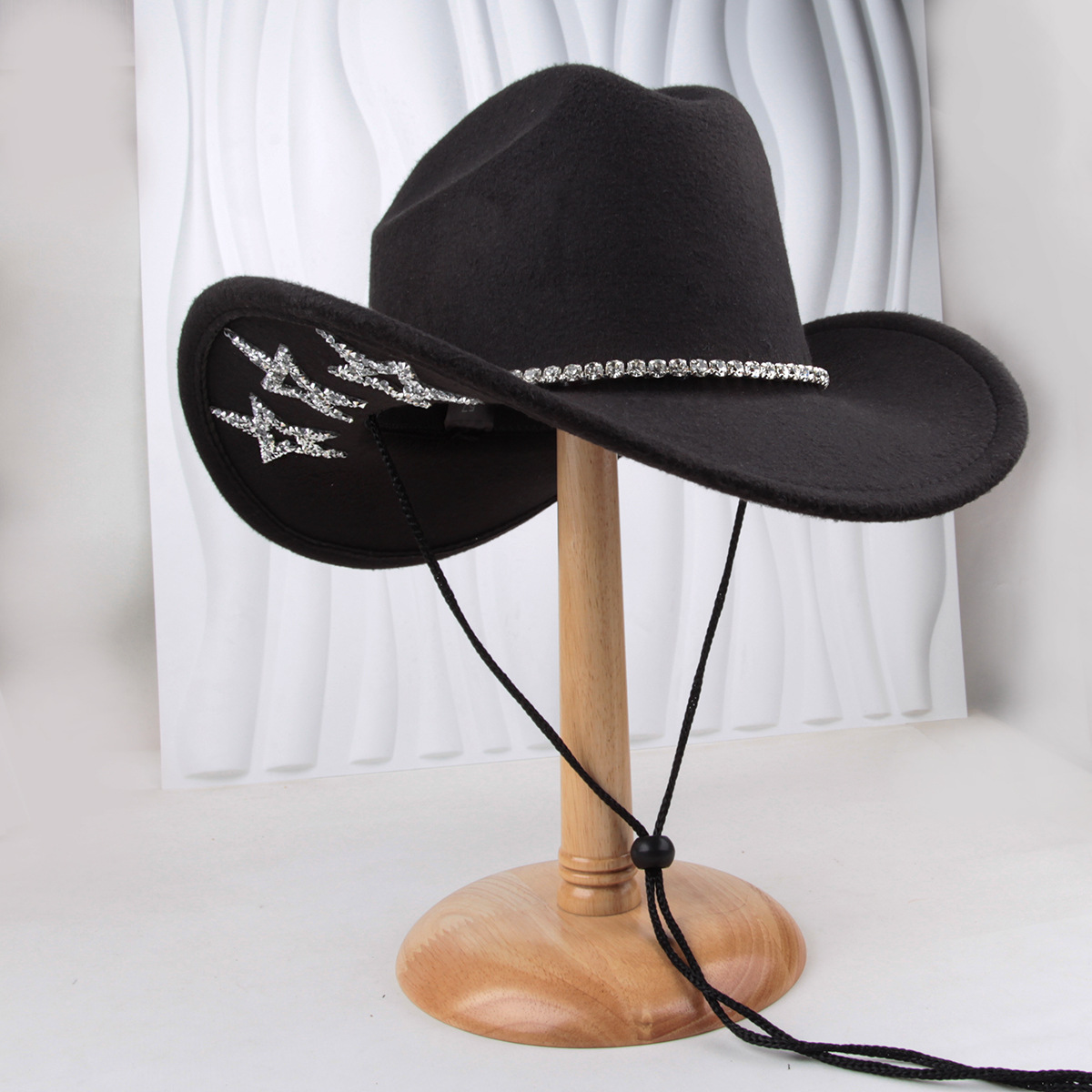 Sombrero de vaquero de fieltro – para bodas/fiestas temáticas, estilo western