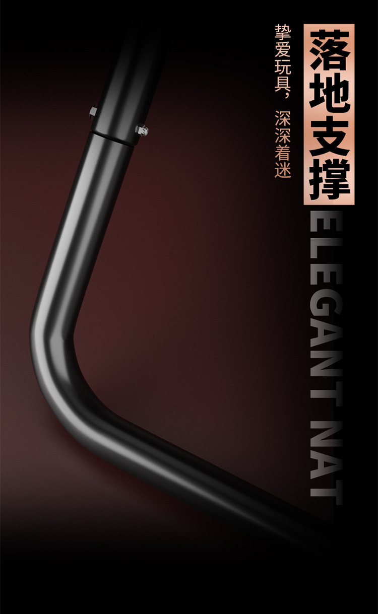 Jiuai SM Couple Bondage Swing Set with Handcuffs, Ball Gag and Whip Accessories — detail image 3