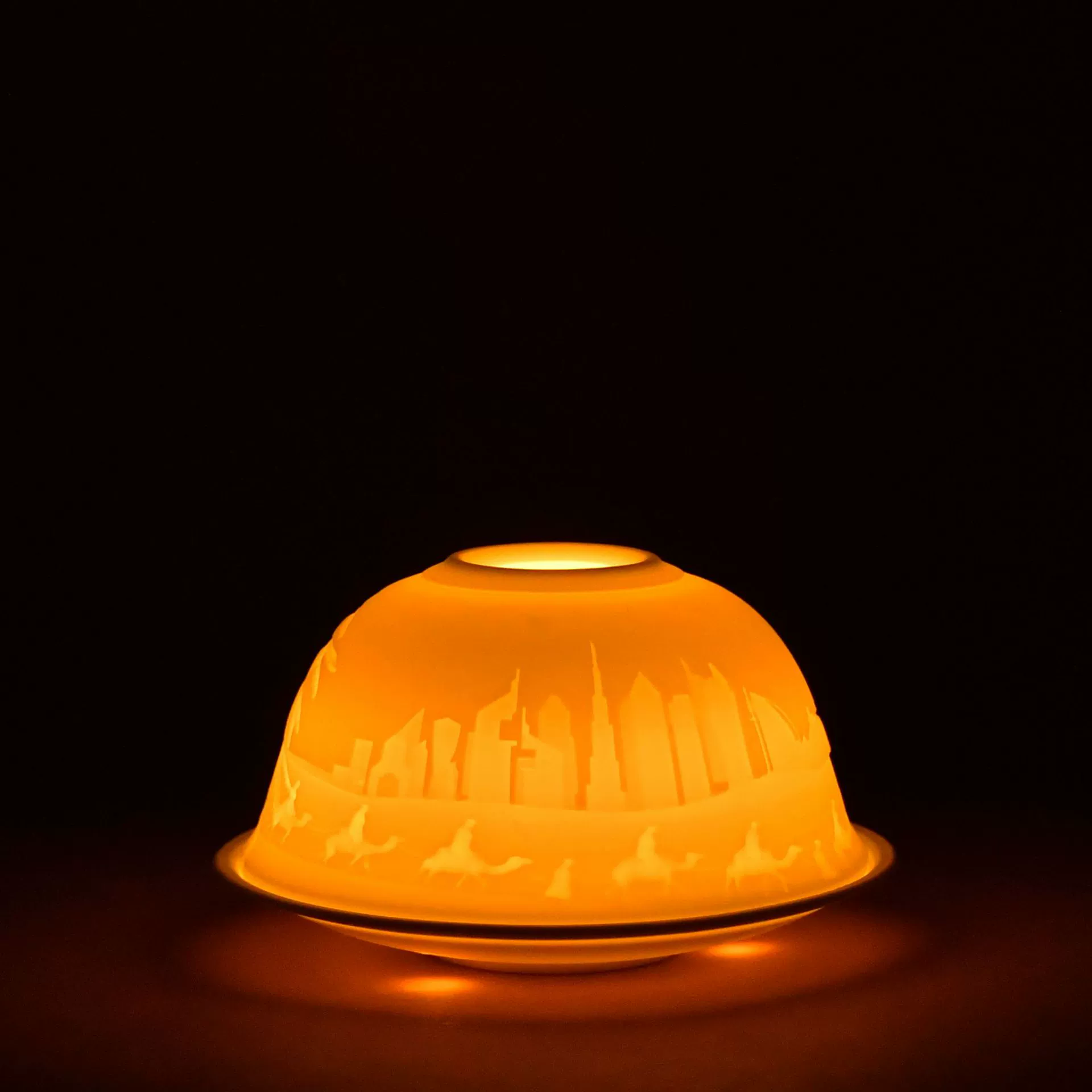 Белый фарфор с рельефной теневой крышкой чаши декоративная керамическая лампа Ближний Восток держит молитвенные принадлежности чайная лампа светодиодный подсвечник