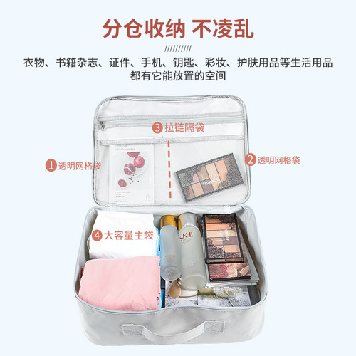 Cartoon Travel Bag, Large Capacity, Cosmetic and Clothing Storage, Cute Cartoon Print, Durable and Portable Outdoor Travel Bag