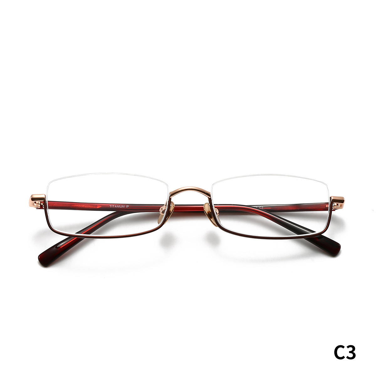 STUDIOMUKU gafas de madera cool marco de gafas de mujer cómodo medio marco de gafas retrógrado marco de gafas de hombre