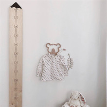 ins韓風木質鉛筆身高尺寶寶兒童量身高裝飾牆貼 拍照背景道具