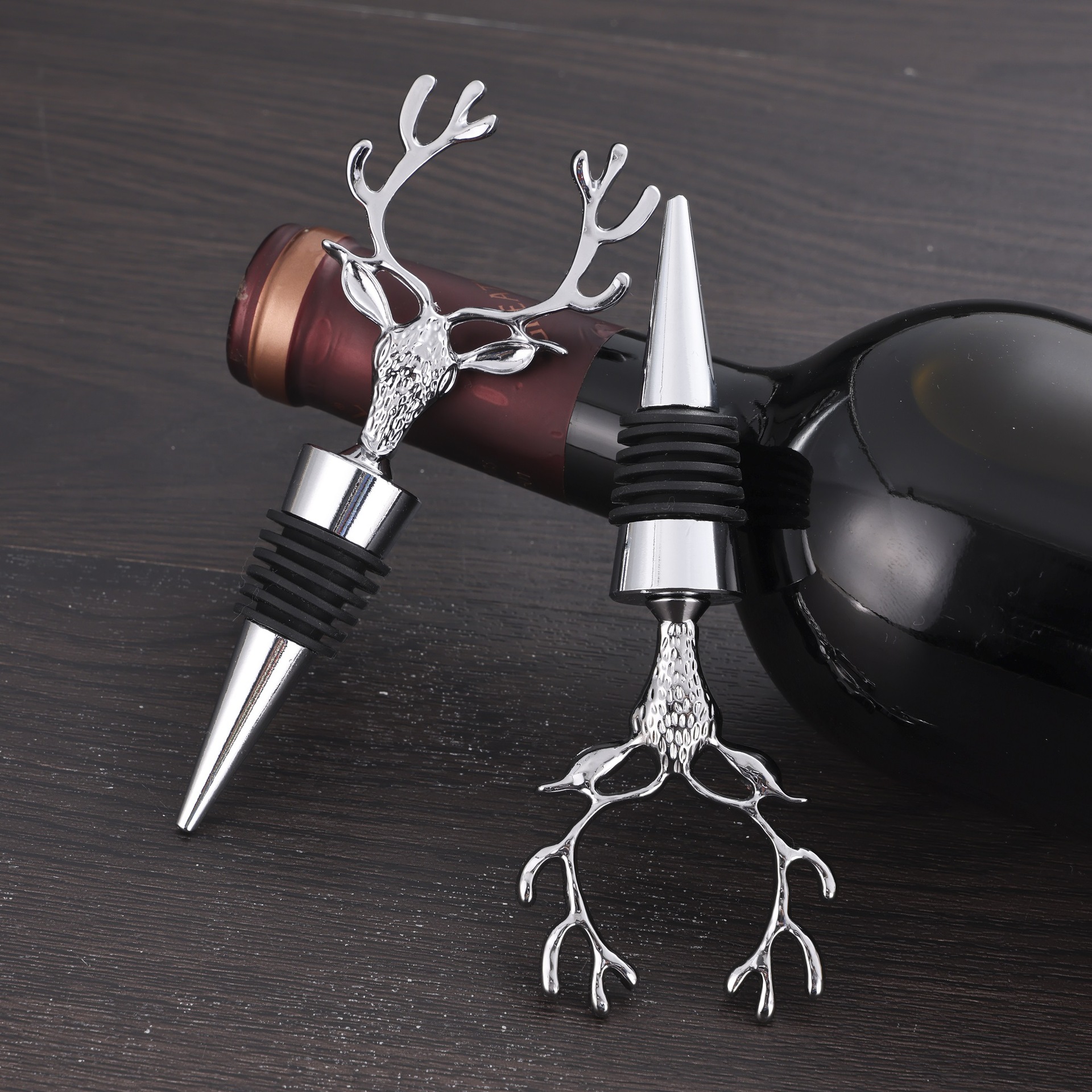 creative metal golden bottle stopper for home use