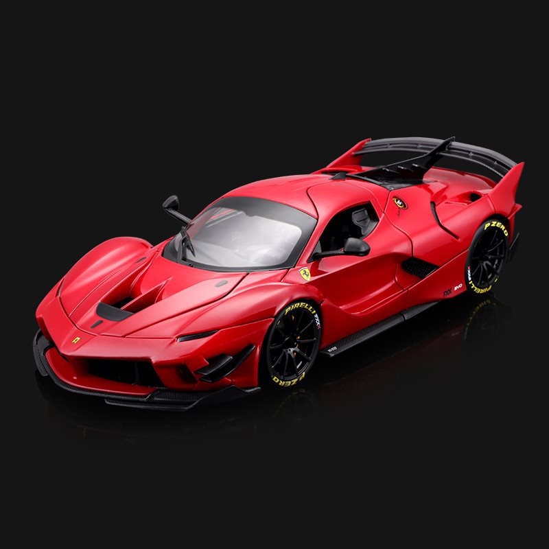(2개) 비메이 하이 1:18 페라리 FXX EVO 자동차 모델 합금 자동차 모델 장식품 장난감 도매 컬렉션 선물