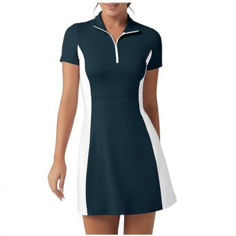 2026 New Cross-Border Hot-Selling Women's Yoga Short-Sleeve Dress Golf Summer Sports Style Digital Print