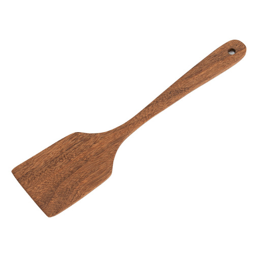 Unpainted chicken wing wooden spatula non-stick kitchen utensils frying spatula long handle stir-fry wooden spatula soup spoon colander full set