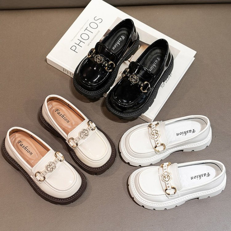 Girls' Leather Shoes Spring and Autumn 2025 Fashion Western Style Children's Princess Shoes Middle and Big Children's British Style Little Girl's Leather Shoes