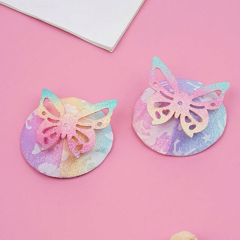 Multi-Color Reusable Butterfly Silicone Breast Patch for Women, Anti-Exposure Patch, Sexy Glitter Outer Breast Patch Multi-Color Reusable Butterfly Silicone Breast Patch for Women, Anti-Exposure Patch, Sexy Glitter Outer Breast Patch