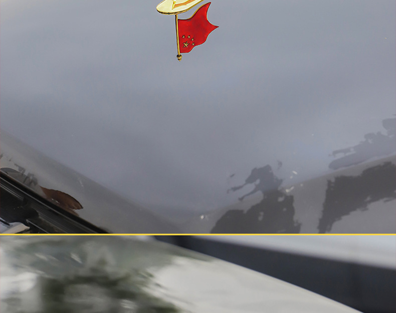 Car outside small red flag car roof red flag decoration car interior decoration decoration five-star small red flag car head decoration flag