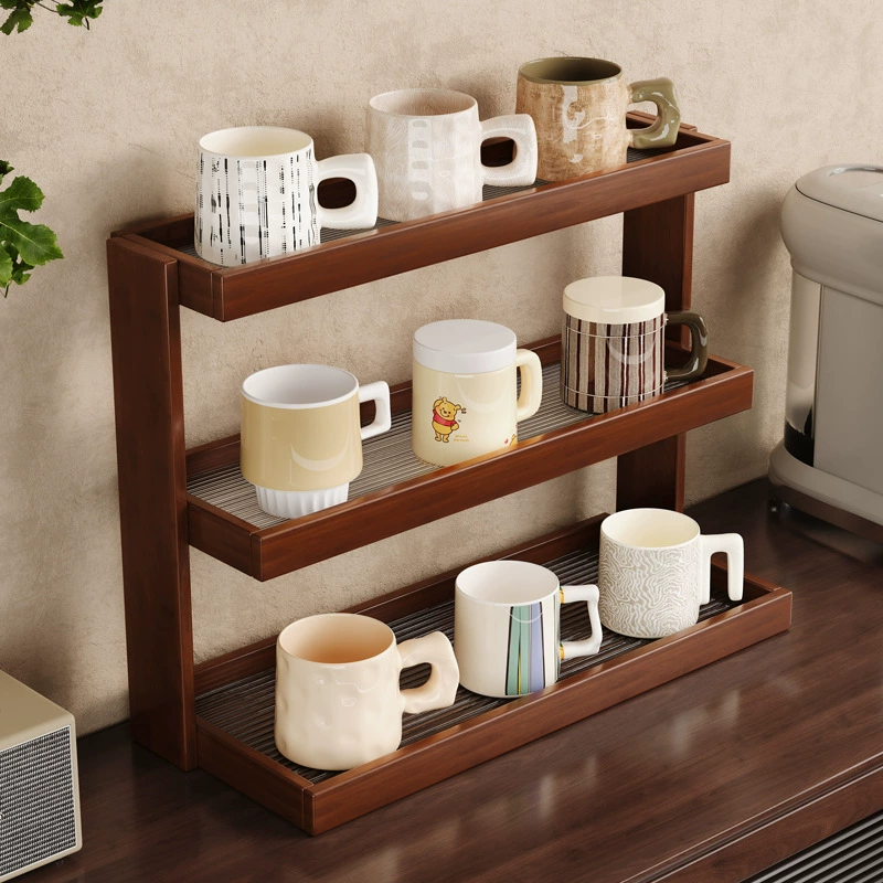 Многослойный подстаканник, настольная стойка для хранения чашек с водой, стеллаж для хранения кофейных чашек, простой шкаф-витрина