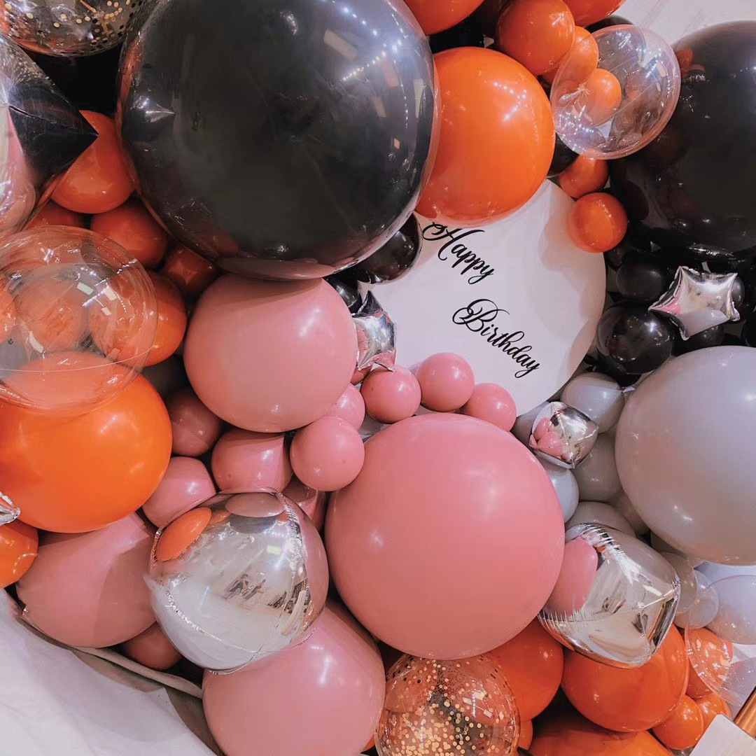 복고색 라텍스 풍선 10인치 1.5g 100개입 파티 장식 생일 결혼식 풍선