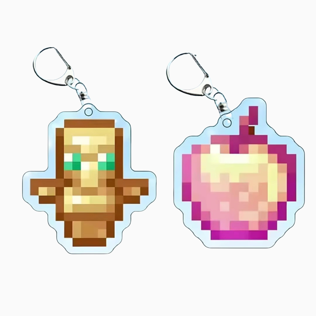 Totem inmortal Encantado de manzana dorada Minecraft llavero Minecraft perimetral colgante acrílico juguete