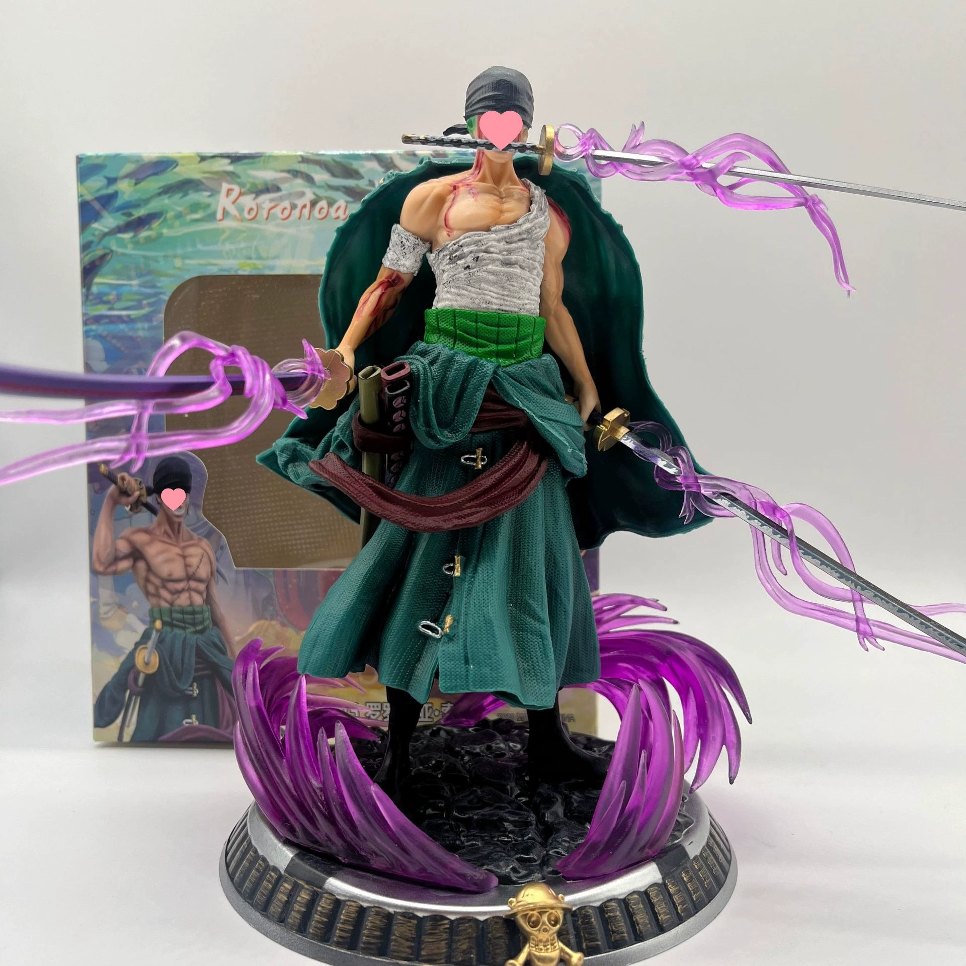 Фигурка Зоро «Три тысячи миров» One Piece, периферийный товар, стиль трёх мечей, Соломенная шляпа Луффи, аниме модель 2D
