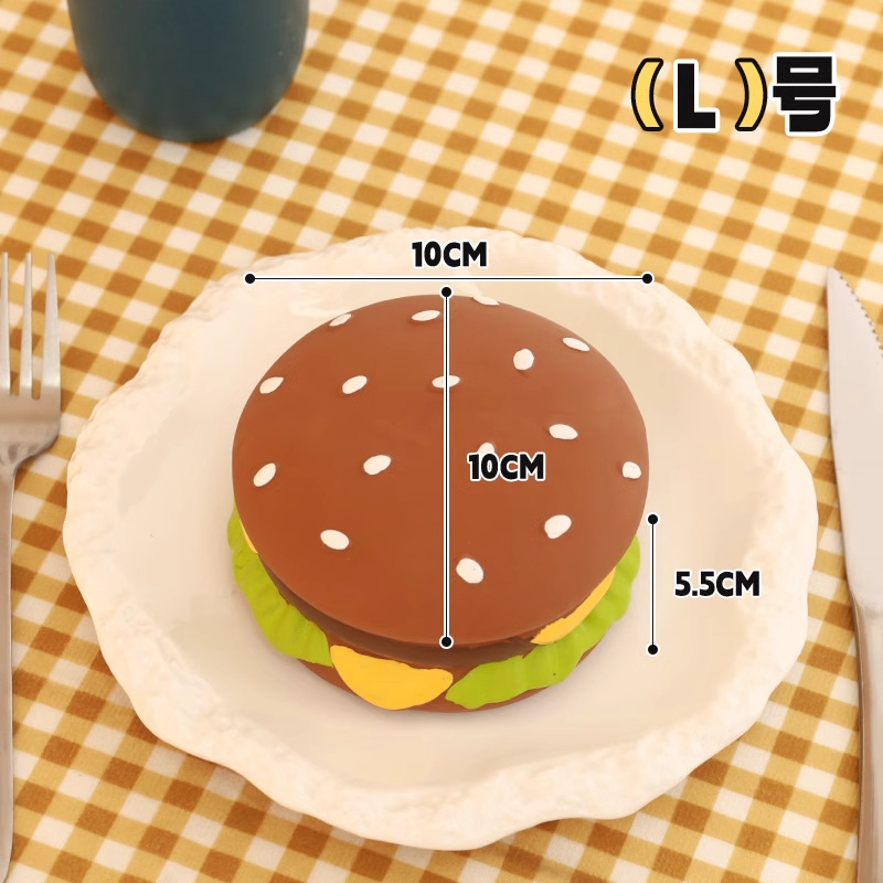 Hamburguesa con sonido de látex L