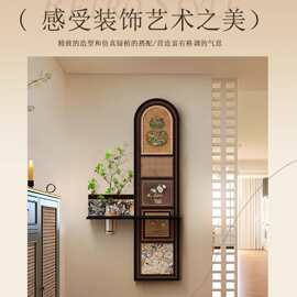 ♔中古风玄关装饰画2025新款水培绿植感入户正对门走廊过道挂