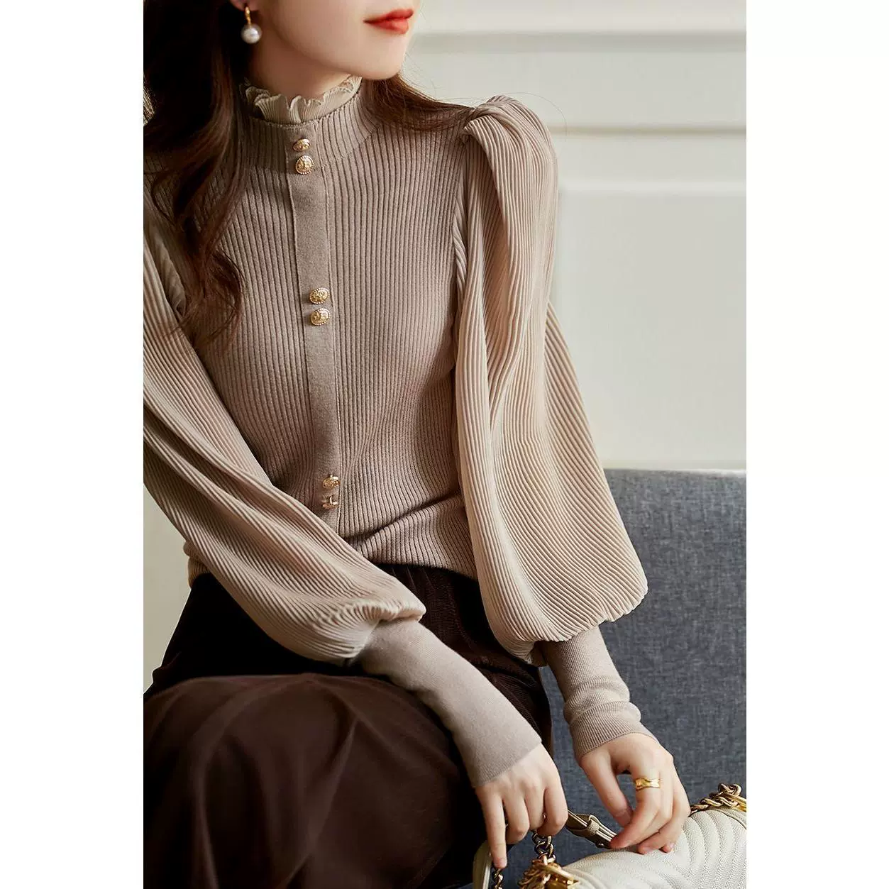 2025 новая осенняя элегантная женственность