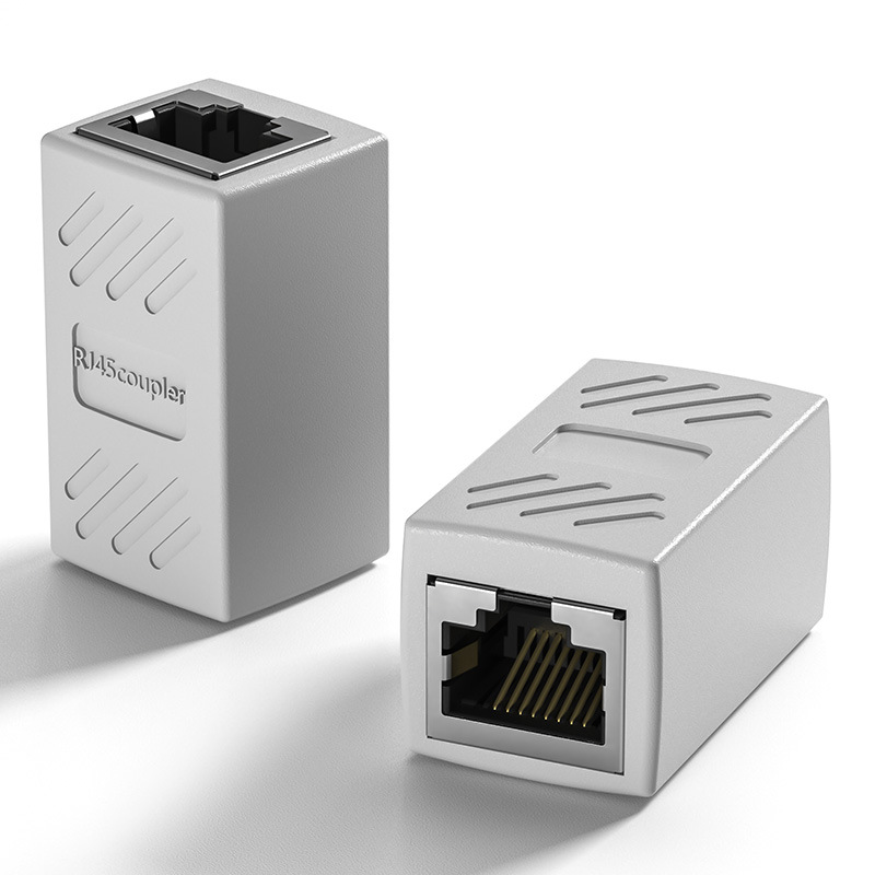 ネットワーク直通ヘッドrj45ケーブルコネクタケーブル延長器対コネクタ純銅シールドメーカー卸売り