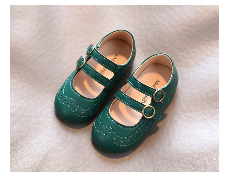 Girls' Small Leather Shoes Spring And Autumn New Round Toe Single Shoes Simple Princess Shoes Korean Baby Peas Shoes display picture 10