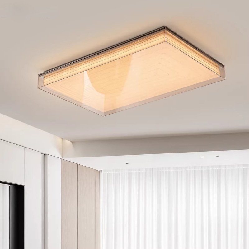 Ji Yutang Bauhaus Living Room Lamp Designer 2026 Model Vintage Style Retro Hall Eye-Protection Rectangular Ceiling Lamp Ji Yutang Bauhaus Living Room Lamp Designer 2026 Model Vintage Style Retro Hall Eye-Protection Rectangular Ceiling Lamp