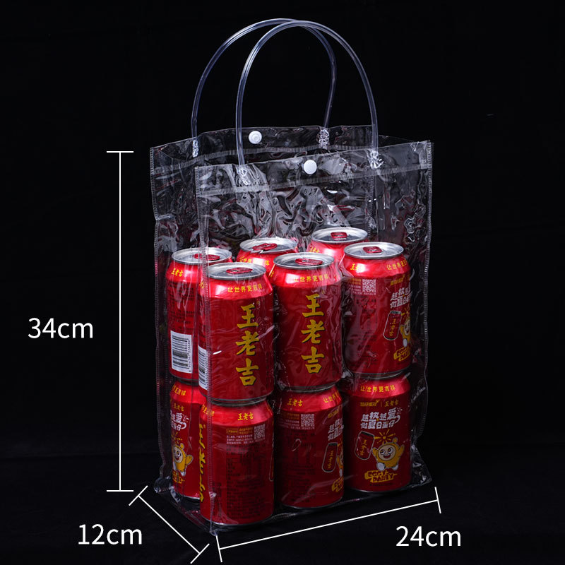 Bolsas de PVC al por mayor en stock, bolsas de plástico transparentes, bolsas de regalo de PVC transparentes sencillas, bolsas transparentes personalizables. image 24