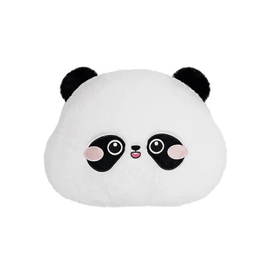 Cute Panda Car Seat Cover, Breathable | Seat cushion, seat cover - rabbit-fur-embroidered-panda-waistrest-round