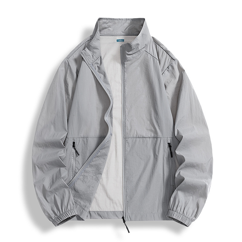 Spring and Summer Thin Men's Jacket Outdoor 2026 New Style Sun Protection Clothing Stand Collar Casual Loose Fishing Skin Jacket