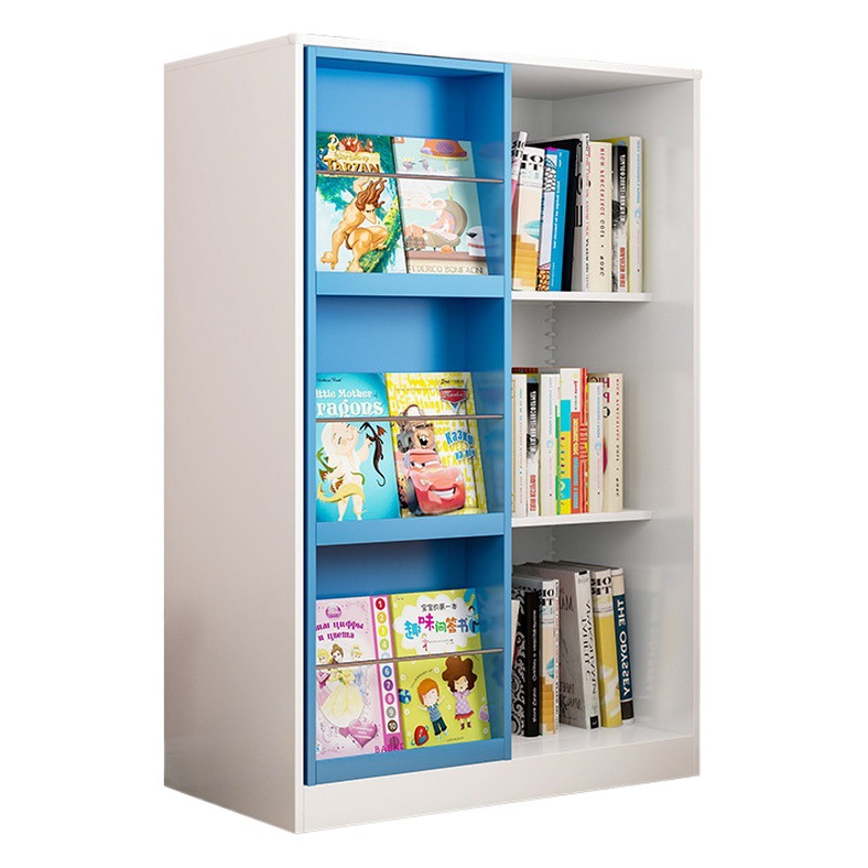 De los niños de baja estantería carril de deslizamiento de acero del hogar caja de imagen gabinete de almacenamiento piso hierro juguete gabinete de almacenamiento