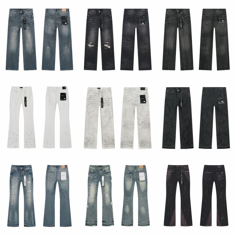 Purple Brand Trendy High Street Retro Casual Niche Loose Straight Men's Washed Denim Jeans Long Pants Fashion Purple Brand Trendy High Street Retro Casual Niche Loose Straight Men's Washed Denim Jeans Long Pants Fashion