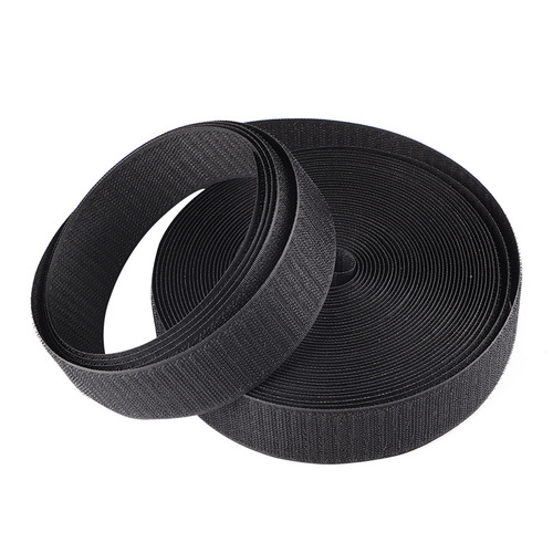 Black blended Velcro fasteners, tear-off famous brand nylon Velcro, hook surface, wool surface straps, fixed Velcro