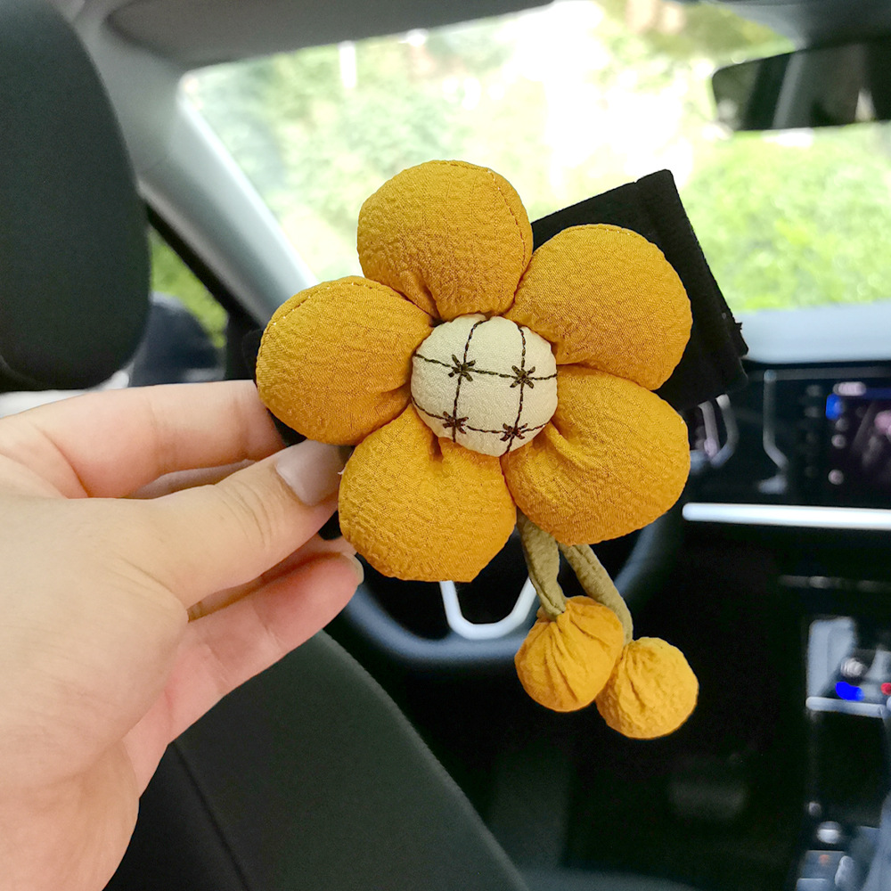 2025 Creative Sunflower Car Handle Car Universal Car Door Handle Protective Cover Roof Handle Cover