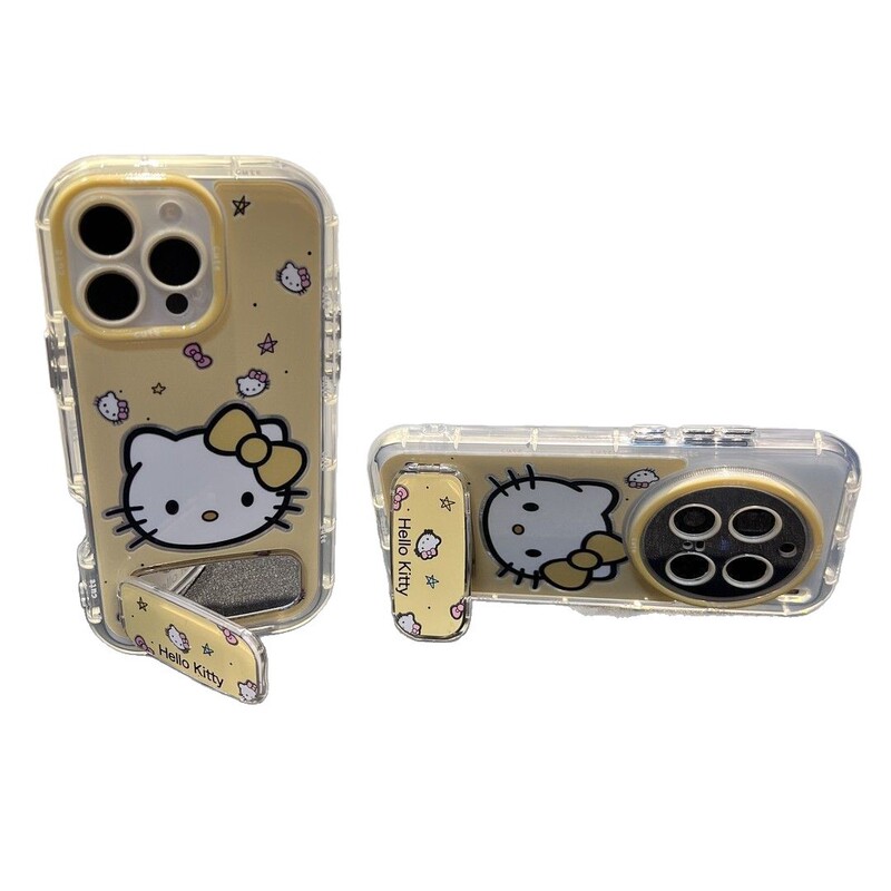 可爱黄底kt猫苹果16手机壳iPhone15promax羽纱奶油14镜子13支架12|undefined