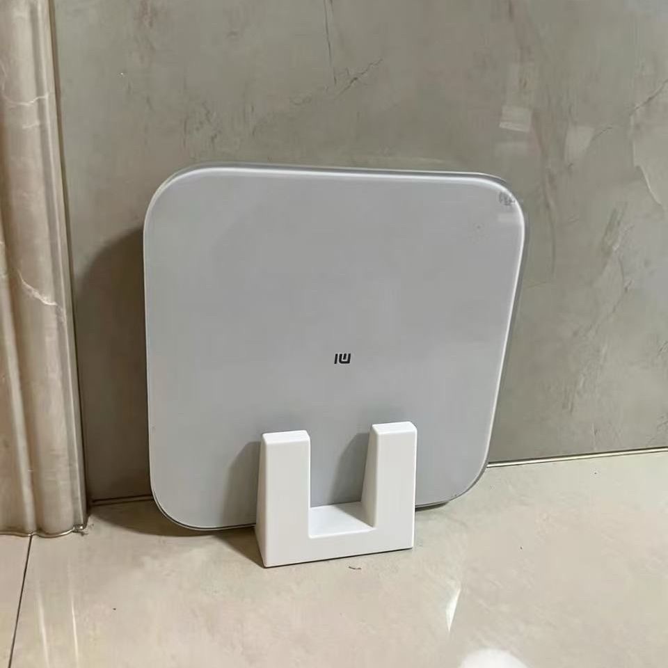 3D Xiaomi Personenwaage mit Aufbewahrung, doppeltem Ständer, bohrloch-frei, freistehend, Badezimmer-Körperfettwaage, Standgestell, Haushalt, platzsparend