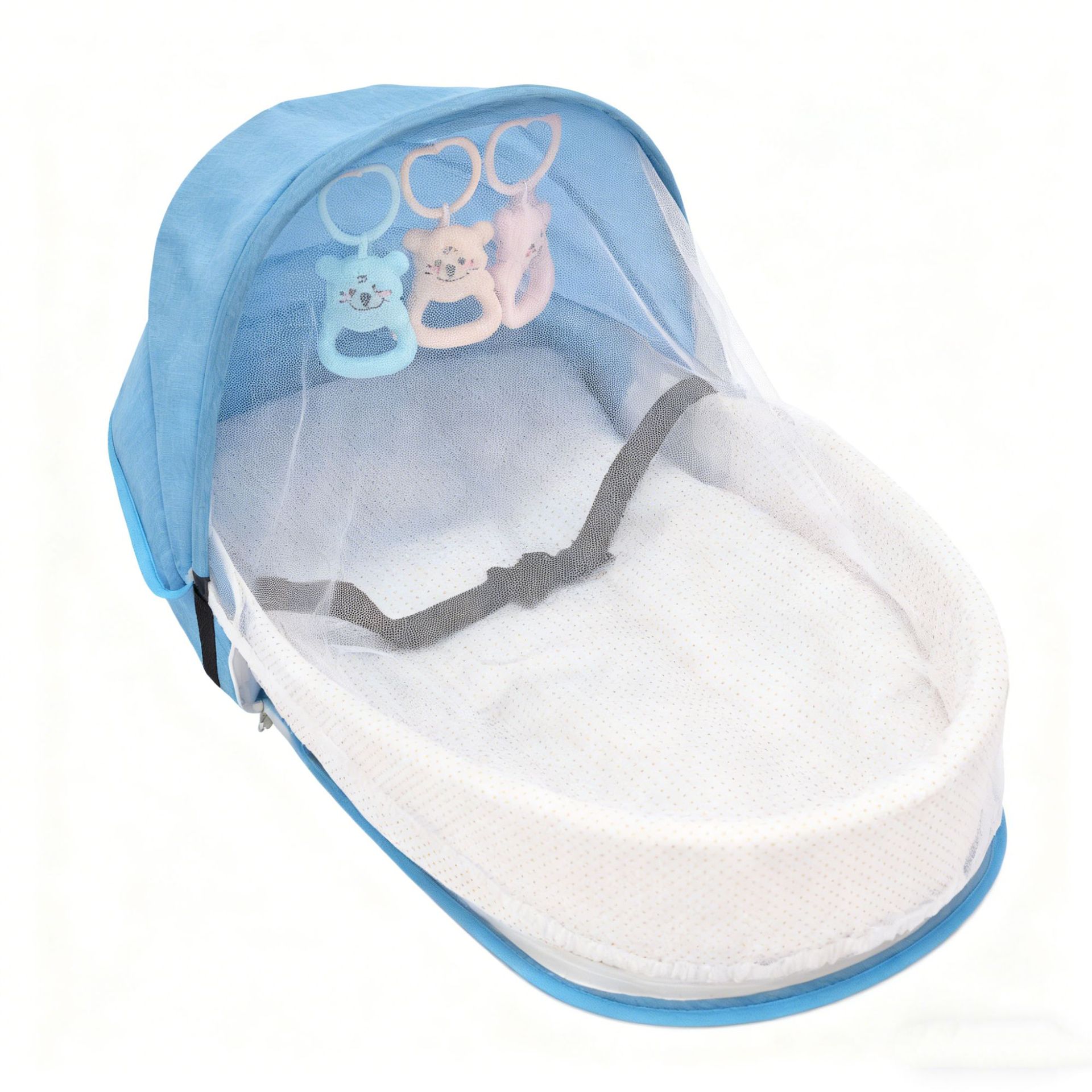 Cama de bebé recién nacido en la cama media cerca portátil cama pequeña plegable mosquiteros cama de aislamiento cama de viaje anti-expresión image 6