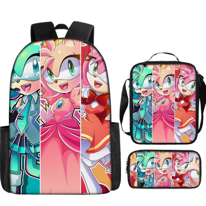 Sony, backpack for students, cartoon cute pencil case
