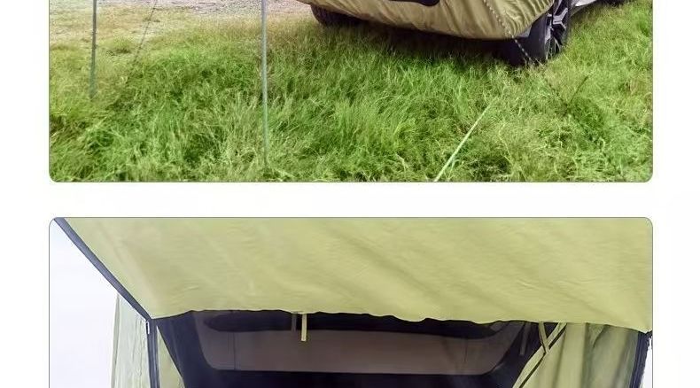 Direct from the manufacturer: Thickened, sun-proof, portable car tail tent, canopy, trunk camping outdoor tent, travel car tail tent