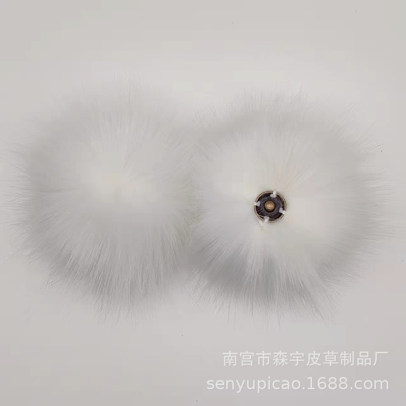 Bola de piel de zorro Bola de piel artificial imitación zorro mapache Bola de piel ropa zapatos y sombreros Accesorios de bola de piel fábrica al por mayor