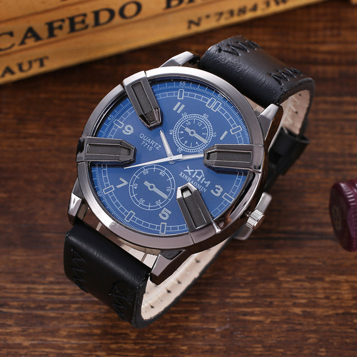 New men's business gift box set temperament belt watch pen necklace belt perfume power bank 6-piece set