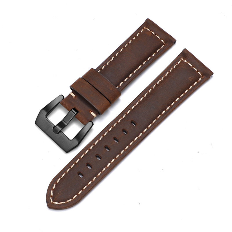 Aplicable iwatch correa de cuero genuino Apple correa de reloj applewatch8 Huawei GT3 Samsung S1 Pena Mar