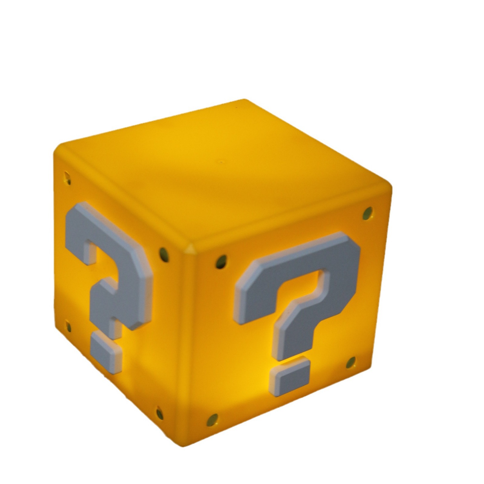 Lámpara de Ambiente con Signo de Interrogación Colorida de Mario, Tercera Generación, para Dormitorio de Videojuegos, Original, Tamaño Completo, Regulable, Estilo Gaming